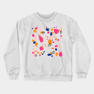 Modern Terrazzo Pattern |  Candy Pink Crewneck Sweatshirt